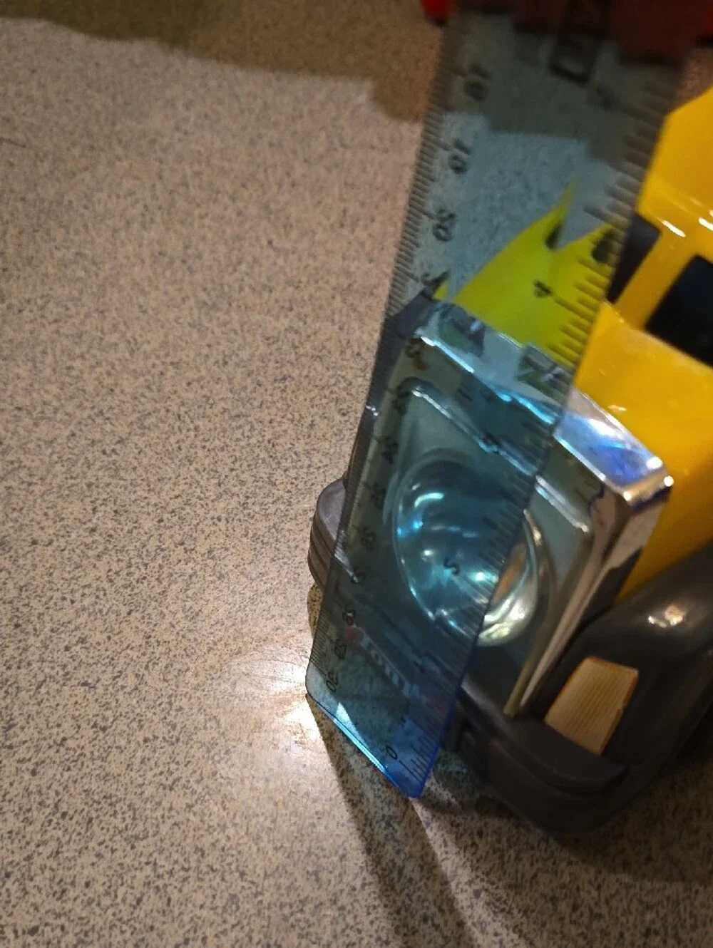 Tonka Yellow and Gray Handle Tow Truck Toy Freshligth Perfect For Trick Or Treat